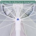 thumbnail image 4 of 5.2' Rainbow Beach Umbrella Sunshade with Tilt Sand Anchor UV Protection Outdoor, 4 of 10