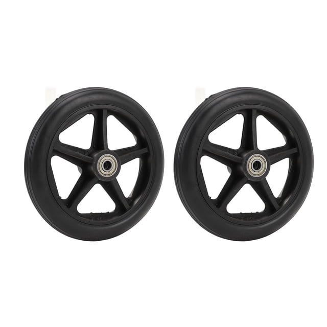 Pneu à Roulette Pleine pour Fauteuil Roulant Électrique, Pneu avant Plein de Fauteuil Roulant de Remplacement 2 Pcs pour Fauteuil Roulant Électrique