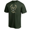 thumbnail image 2 of Men's Green Milwaukee Bucks Splatter Logo T-Shirt, 2 of 3