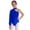 Blue, variant on Kids Girls One Shoulder Long Sleeve Mock Neck Ballet Dance Leotard Skating Gymnastics Unitard Jumpsuit Dancewear Hot Pink 12