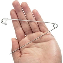 Mr. Pen- Safety Pins, 5 Inch, 2 Pack, Silver, Safety Pin, Safety Pins for Clothes