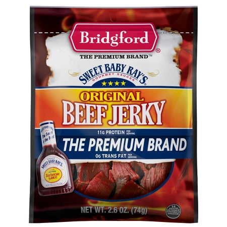 Bridgeford Sweet Baby Rays Original Beef Jerky, 2.6 oz