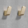 thumbnail image 1 of Juego de 2 ganchos para toallas individuales para baño, cocina, bata, abrigo, sombrero, montado en la pared con tornillos, dorado, 1 of 5