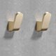 thumbnail image 1 of Juego de 2 ganchos para toallas individuales para baño, cocina, bata, abrigo, sombrero, montado en la pared con tornillos, dorado, 1 of 5