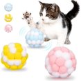 thumbnail image 1 of uds juguete interactivo para gatos con campana bolas de gato de felpa interactivas bolas de gato resistentes a la masticación para interacción y entrenamiento Kuyhfg Bienvenido a Kuyhfg, 1 of 5