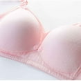 thumbnail image 6 of Miluxas Nursing Bras for Breastfeeding Seamless Maternity Bras Wireless Pregnancy Sleep Bralette Support Postpartum Bra Pink 4(S), 6 of 9