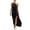 Black, variant on Beach Dresses for Womens 2026 Summer Fashion Oversize Sleeveless Backless Dress Hanging Neck Beach Vacation Solid Color Long Dress