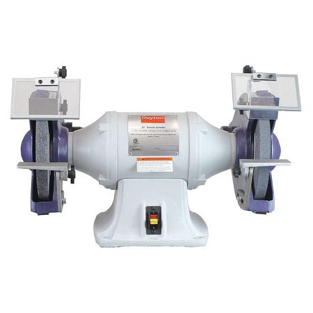 Dayton 38uk62 Bench Grinder 115 230v 1 1 2 Hp 10in Dia
