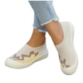 thumbnail image 7 of LEAVINGSUO Shoes for Women Versatile Plus-Size Mesh Breathable Soft Sole Walking Shoes Comfortable Shoes Beige 40, 7 of 7