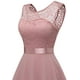 thumbnail image 4 of Vestido con dobladillo con volantes, vestido de cóctel para mujer, vestido de noche de boda corto, 4 of 6