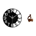 thumbnail image 1 of Reloj de pared grande,Reloj de pared acrílico silencioso y moderno,Reloj de pared grande para oficina,silencioso,fácil de leer y sencillo.,Figura del pensador abstracto,Estatua de Pensador, 1 of 8