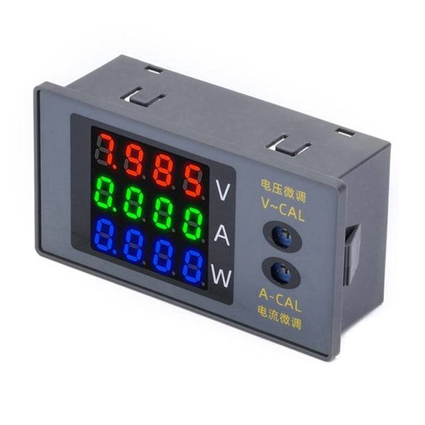 Voltímetro Digital DC730, Amperímetro, Vatímetro, Medidor de Voltaje y Corriente de 4 Dígitos, Medidor de Potencia, Comprobador de Voltaje, Detector de CC 0-100 V