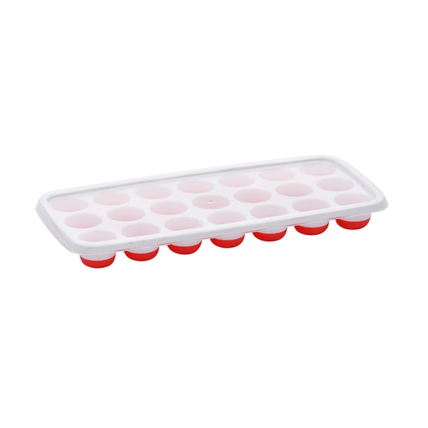 Yhmxh Utensilios de cocina Rejillas para hielo, rejillas para hielo con tapas extraíbles antiderrames, para cócteles, congeladores, bandejas de hielo apilables con tapa Muebles para cocina