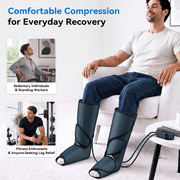 FIT KING Leg Massager for Circulation, Leg and Foot Compression Massager with 3 Intensities 2 Modes 2 Extensions FSA/HSA Eligible