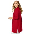 thumbnail image 4 of Jessica London Women's Plus Size Fine Gauge Cardigan Topper Sweater, 4 of 6