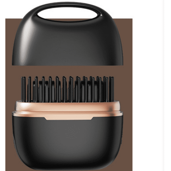 Mini Ice Cream Wireless Mini Hair Straightener Brush, Rechargeable Portable Brush for Straight and Curly Hair,Compact Design for Travel and On-the-Go Use, Safe with Heat Protection
