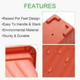 thumbnail image 5 of Casewin 3 Pack Window Box Planters, 17 Inches Plastic Rectangular Window Planters Flower Box Planter Plant Containers with Tray for Balcony, Windowsill, Garden (Terracotta), 5 of 7