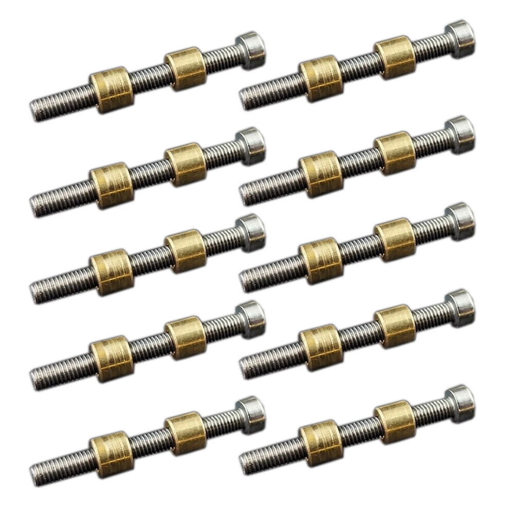 Set of 10 Brass screw 8mm 5/16" For LOVELESS BOLTS KNIFE MAKING HANDLE