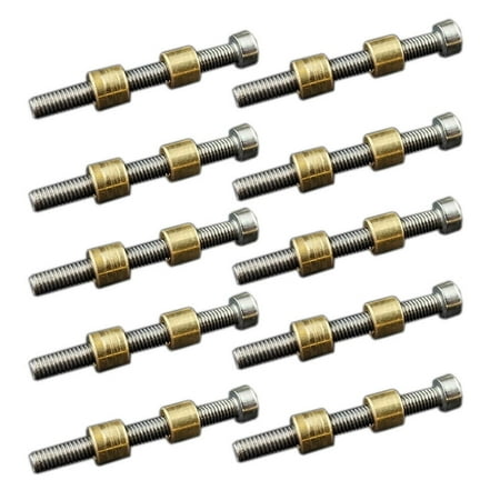 

Set of 10 Brass screw 8mm 5/16 For LOVELESS BOLTS KNIFE MAKING HANDLE SCALES