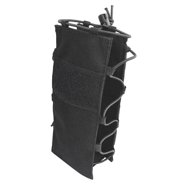 Bolsa de transporte para botellas de agua Molle multifunción para viajes, bolsa de almacenamiento Negro
