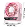 thumbnail image 3 of Leeye Ice Pack Desk Fan, Rechargeable Personal Air Cooler with Detachable Ice Pad, USB Portable Air Circulator Fan for Home Office Desktop, B A,, 3 of 7