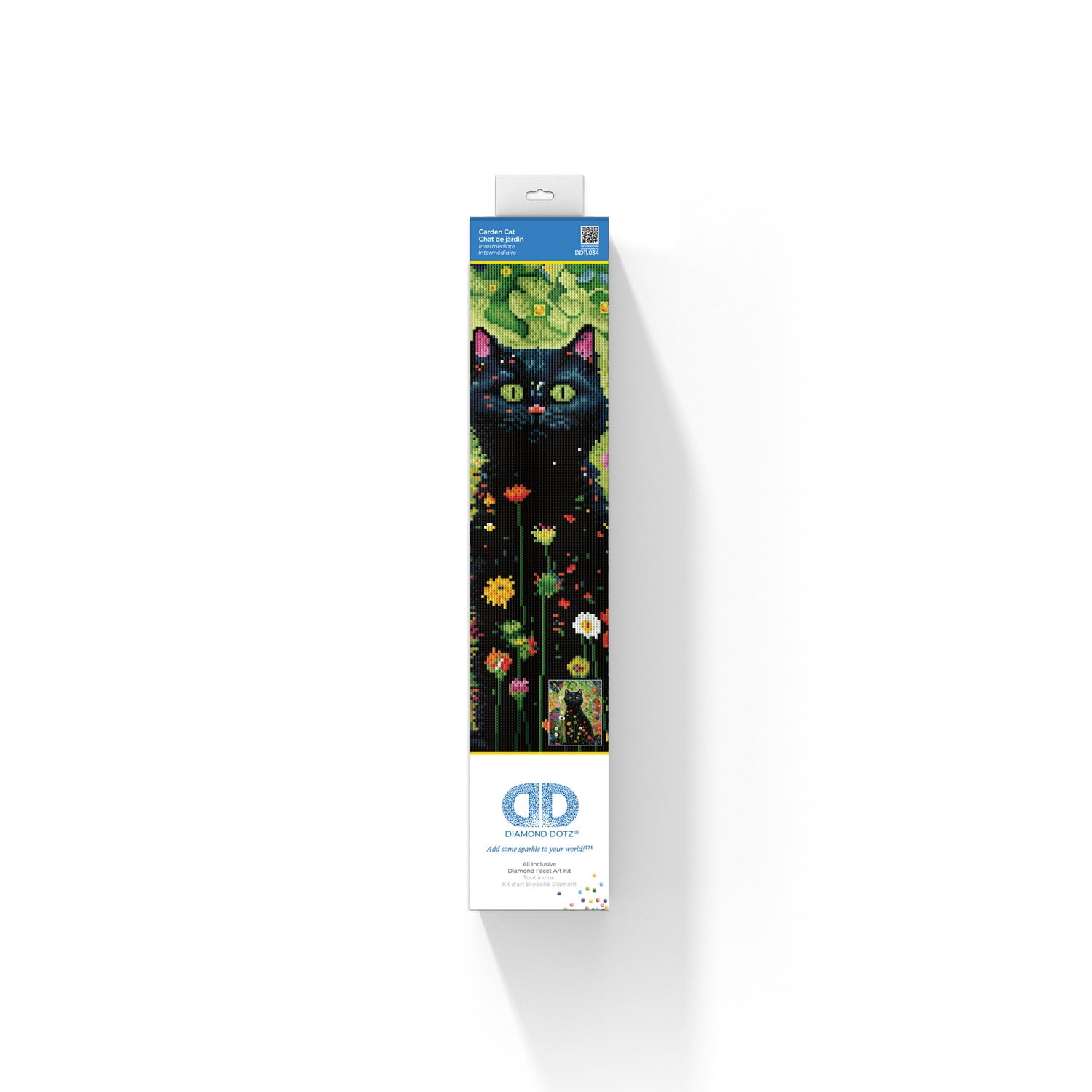 Diamond Dotz Garden Cat Diamond Painting Kits for Adults - Abstract Diamond Art Kits a Relaxing Creative Craft Kit with Dotz Gems 19.9x15.9