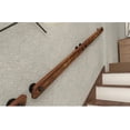 thumbnail image 4 of Pasamanos de escalera de 30 cm, pasamanos de madera para interiores antideslizantes de seguridad, barandilla de cubierta para lofts de pasillo de jardín montada en la pared, varilla ER, 4 of 4