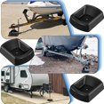 thumbnail image 4 of 2 Pcs Cale de Roue Jack Roulette en Caoutchouc pour Remorque Quai Butée de Rouleau 6 Pouces - 2 Pcs, 4 of 7