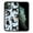 Black White Tuxedo Cat Playful Postures, variant on WIRESTER Shockproof Soft Rubber Cover Case for Apple iPhone 11 Pro 5.8" 2019, Black White Tuxedo Cat Playful Postures On Pale Aqua Background