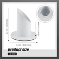 thumbnail image 2 of Set of 2 White Holder Candlesticks - Lre Co. Metal Candles for 4 cm Christmas Candles, Religious Candles, Mourning Candles, Column Candles and Taper C, 2 of 5
