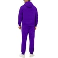 thumbnail image 4 of Nokdvo Mens Sweatsuits Long Sleeve Sweatsuit with Pockets Solid Color Hoodies Sweatsuit Sets Lounge Sports Jogging Fashion Casual Hooded Outfit,Purple L, 4 of 4