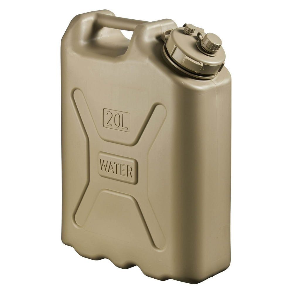 Scepter Lightweight BPA 5 Gallon Portable Water Storage Container, Sand