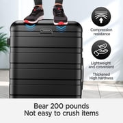 Hardside Luggage 11 Pcs Set, Hardshell Suitcases with Spinner Wheels & Lock, 14 Travel Case, 20 Carry-On Luggage, 24 Checked Luggage, 28 Checked Luggage, Black