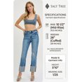 thumbnail image 2 of Risen Jeans - High Rise Wide Cuffed Straight Jeans - RDP5484, 2 of 11