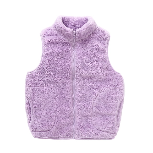 Chaleco Cálido De Invierno Para Niños Pequeños Chaquetas Con Cremallera Para Niños Y Niñas Con Bolsillo Ropa De Abrigo A Prueba De Viento De Color Sólido Odeerbi LM103-9288