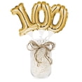 thumbnail image 2 of Club Pack of 36 Gold Colored 100 Balloon Cake Topper Picks, 2 of 3