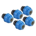 thumbnail image 4 of Conectores rápidos con rosca hembra G1/2 para tuberías de agua, diseño de paso recto, kit de plomería de 5 piezas de 32 mm, 4 of 8