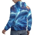 thumbnail image 6 of Honeii Beautiful Ocean Dolphin Pattern Mens Hoodies Men's Loose Sleeve Sweatshirt,Pullover Hooded Sweatshirt for Men,Essentials Hoodie-Large, 6 of 7