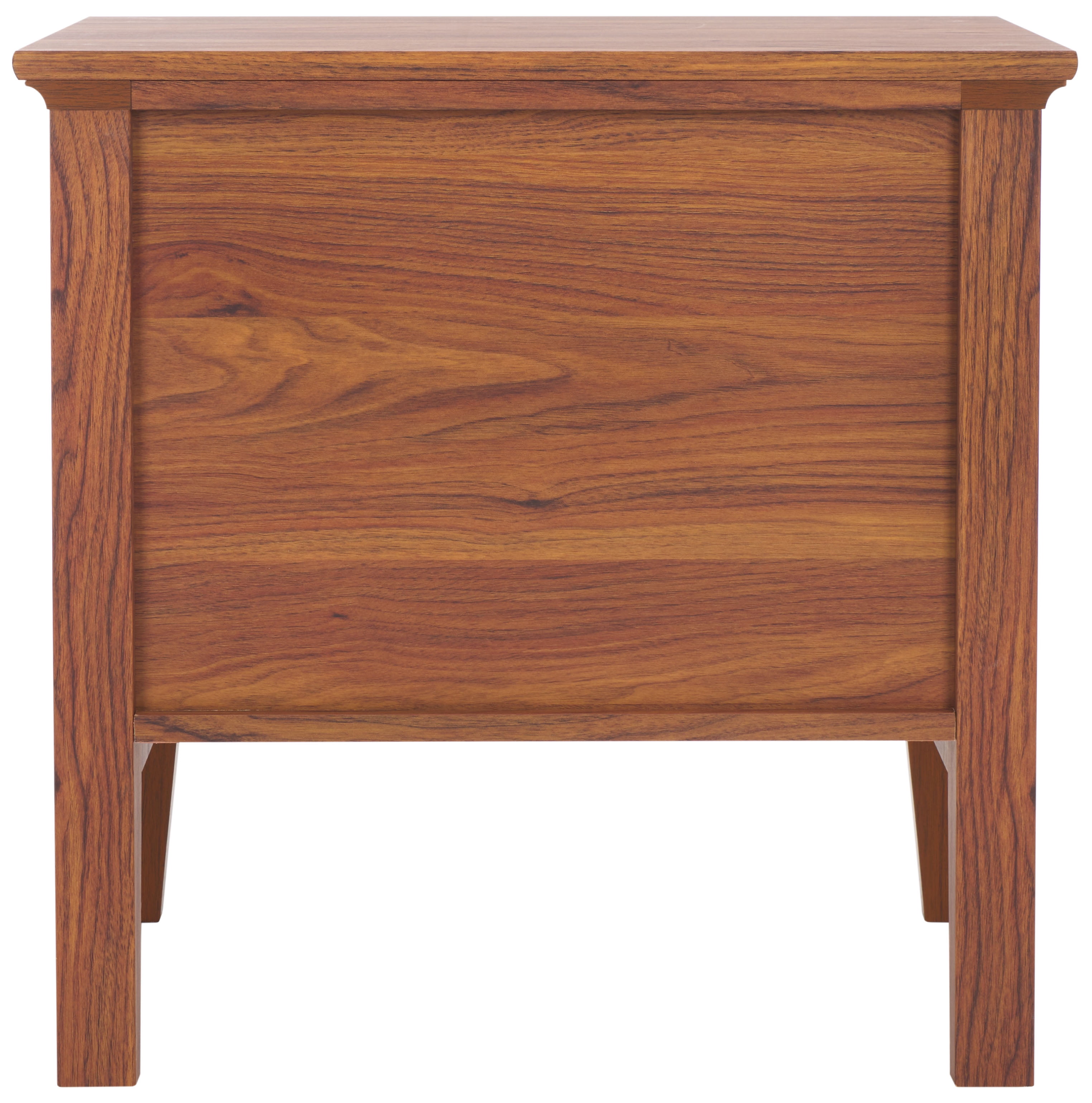 SAFAVIEH Sondra Traditional 2 Drawer Nightstand,Walnut/Gold