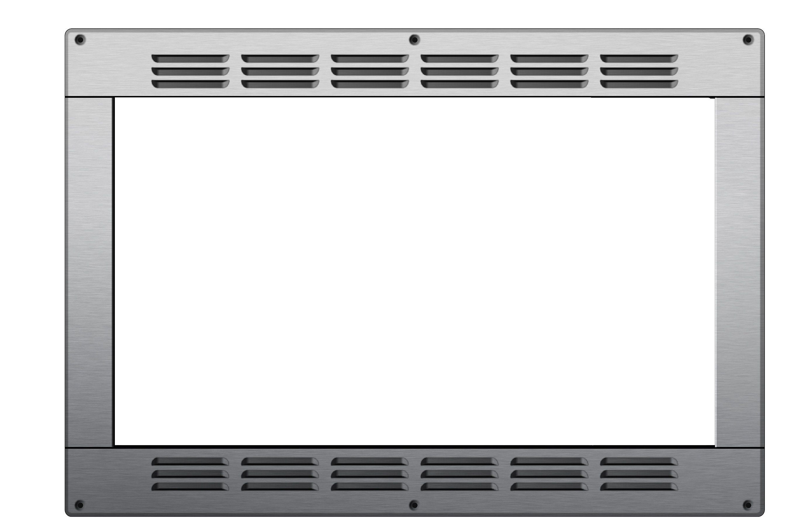 NAT.QUALITY Contoure Microwave Oven Trim Kit for RV-190S-CON in Stainless Steel