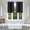 Black, variant on Gorgeous Home Linen 2pc Short Half Window Foam Lined Backing Grommet Panels Kitchen Tier 28"x 36"(each) Taupe Tan