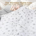 thumbnail image 4 of ASPMIZ Merry Christmas Throw Blanket, White Winter Carpet Blanket for Couch, Silver Snowflake Plush Fleece Blanket for Adult Kids, Warm Bed Napping Blanket for Sofa Bedroom Xmas Decor, 50" x 60", 4 of 7