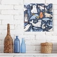 thumbnail image 6 of Bear Seal Penguin Wall Clock Decorative Square Silent Non-Ticking Operated Clocks Aesthetic for Bedroom Living Room, 6 of 8
