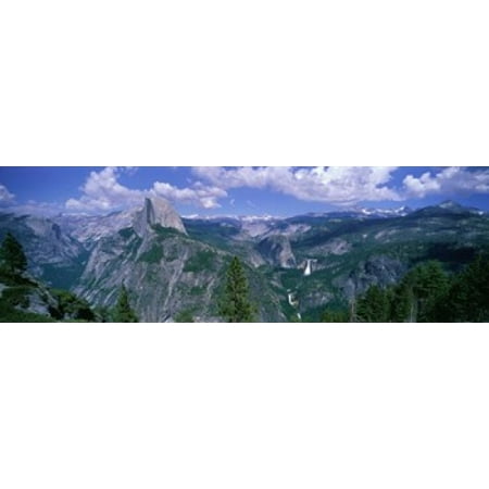 Nevada Fall And Half Dome Yosemite National Park California Canvas Art - Panoramic Images (18 x (Best Fall In California)