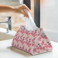 thumbnail image 6 of Zufioo Summer Flamingo Print Long Leather Tissue Bag, PVC Waterproof Napkin Facial Tissue Organizer Dispenser for Living Room, Office, Desk, 6 of 7