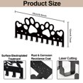 thumbnail image 2 of 1 Set Paw Prints Coat Rack Wall Mount Heart Metal Dog Paw Key Holder for Wall 9.8×4.7inch 10 Hooks Dog Leash Decorative Black Key Hooks for Dog Lover Gift Coats Hats Towels Bags, 2 of 7