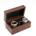 thumbnail image 5 of Elegant Mother of Pearl Opera Glasses in Wood Storage Box, 5 of 6
