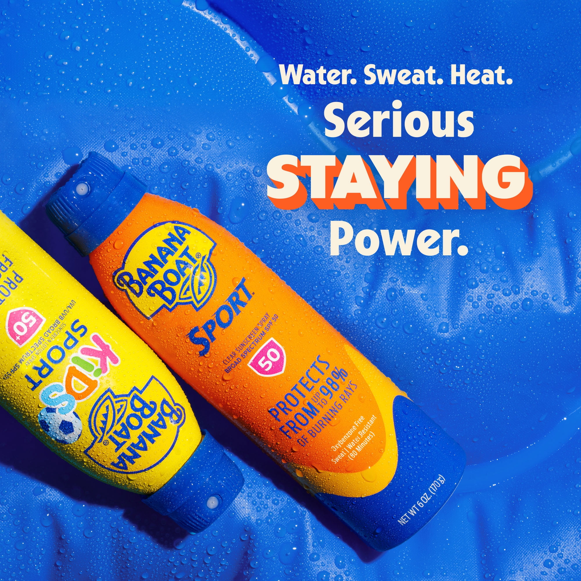Banana Boat Sport Ultra Sunscreen Spray Twin Pack, SPF 50, 2 6 oz Sprays