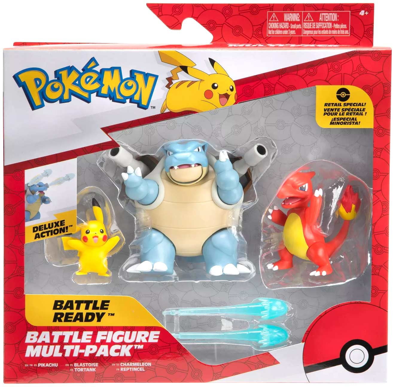 Buy Pokemon Battle Figure Pikachu, Blastoise & Charmeleon Mini Figure 3
