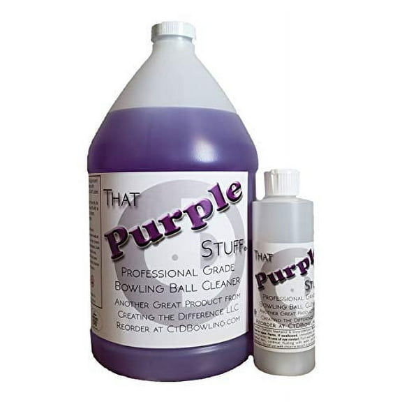 Creating the Difference That Purple Stuff Professional Grade Bowling Ball Cleaner | USBC Approved | Removes Dirt & Oil | Restores Tackiness and Performance (1 gallon refill)